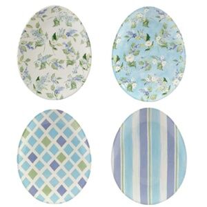 Certified International Oval Plates  Perfect for Deviled Eggs  & Appetizers NWT